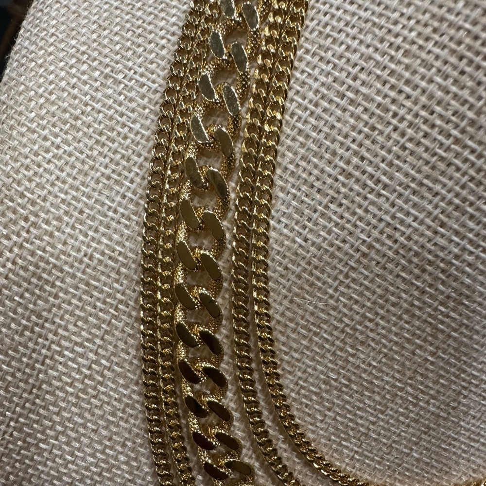 Monet Gold Multi-Strand Necklace - Picture 5 of 16